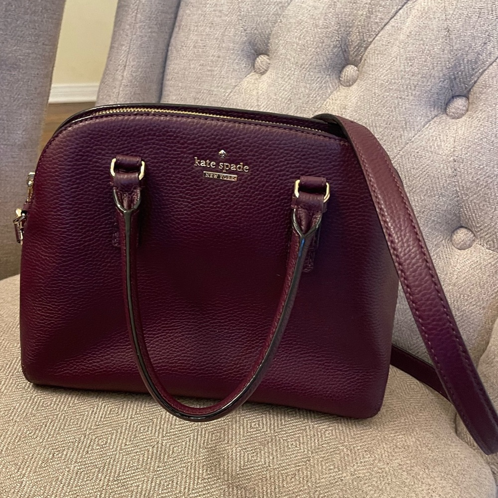 Kate Spade Jackson Street Lottie - Color Plum - Used Once - Mint Condition.